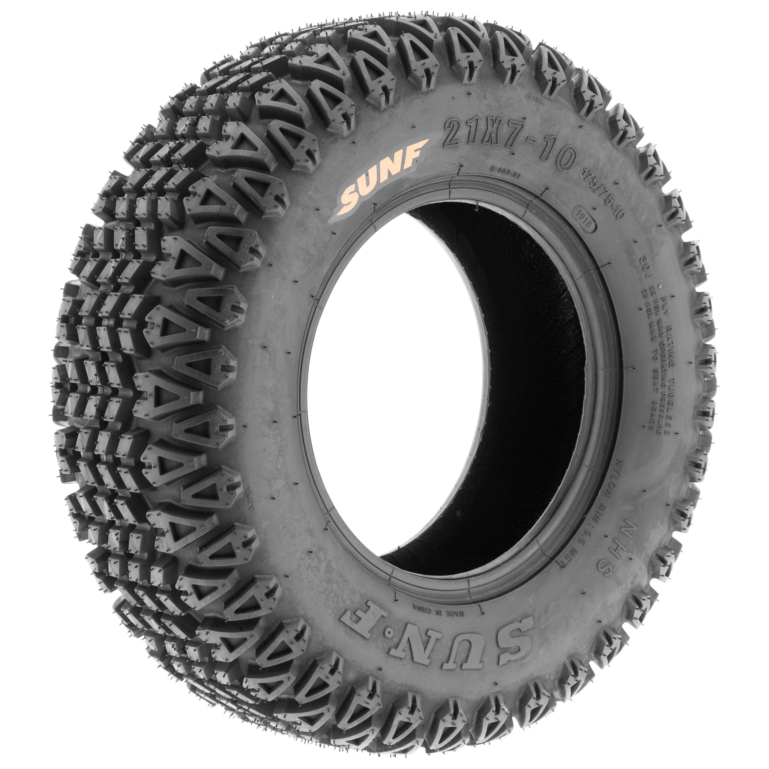 SunF ATV TIRE/UTV TIRE All Terrain Golf Cart Tire 4 PR Tubeless G003 (set of 4) - Image 8